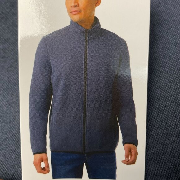 32 Degrees Heat Men's L Full-Zip Fleece Lined Jacket Blue  K1149 - Picture 8 of 10